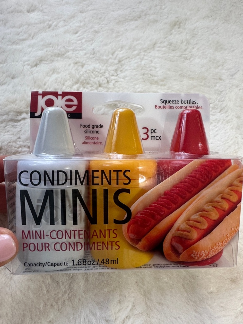 Joie 3 piece condiments minis squeeze bottles